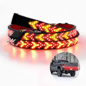 48 Inch LED Tailgate Light Bar, Fishbone Shaped LED Light Bar with Installation Instruction, Turn Signal Strip Strobe Light Bar for Truck SUV RV VAN Jeep Car