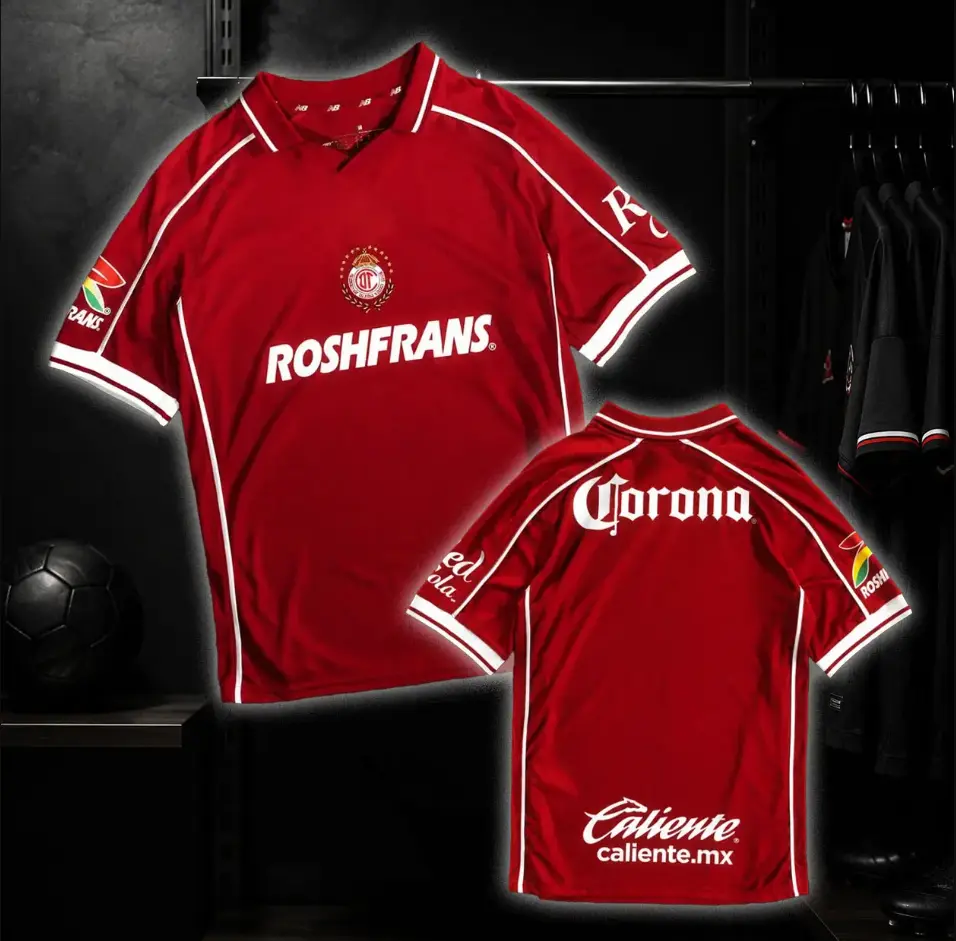 Red Toluca Home Soccer Shirt 26-27, Football Jersey, Game Day Sports Top, Liga MX Fan Gear