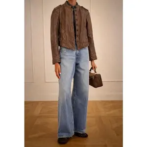 Pre-Owned Peruvian Connection Moto Leather Jacket