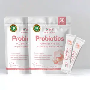 2PC Nutrition  Probiotic + Prebiotic Powder - 900 Billion CFU & 6 Strains for Digestive Balance, Immune, Digestive & Gut Health - Blend for Women’s pH Balance and Dryness