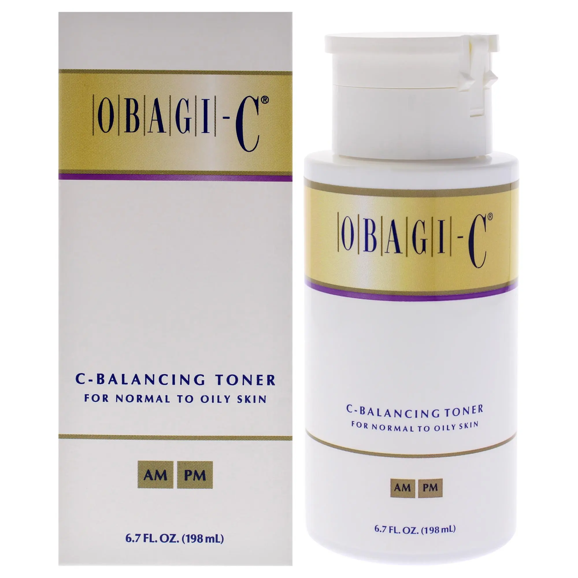 Obagi C-Balancing Toner - Unisex, Oily Control, pH Regulation, 6.7 fl oz Tester Pack (For Normal to Oily Skin)
