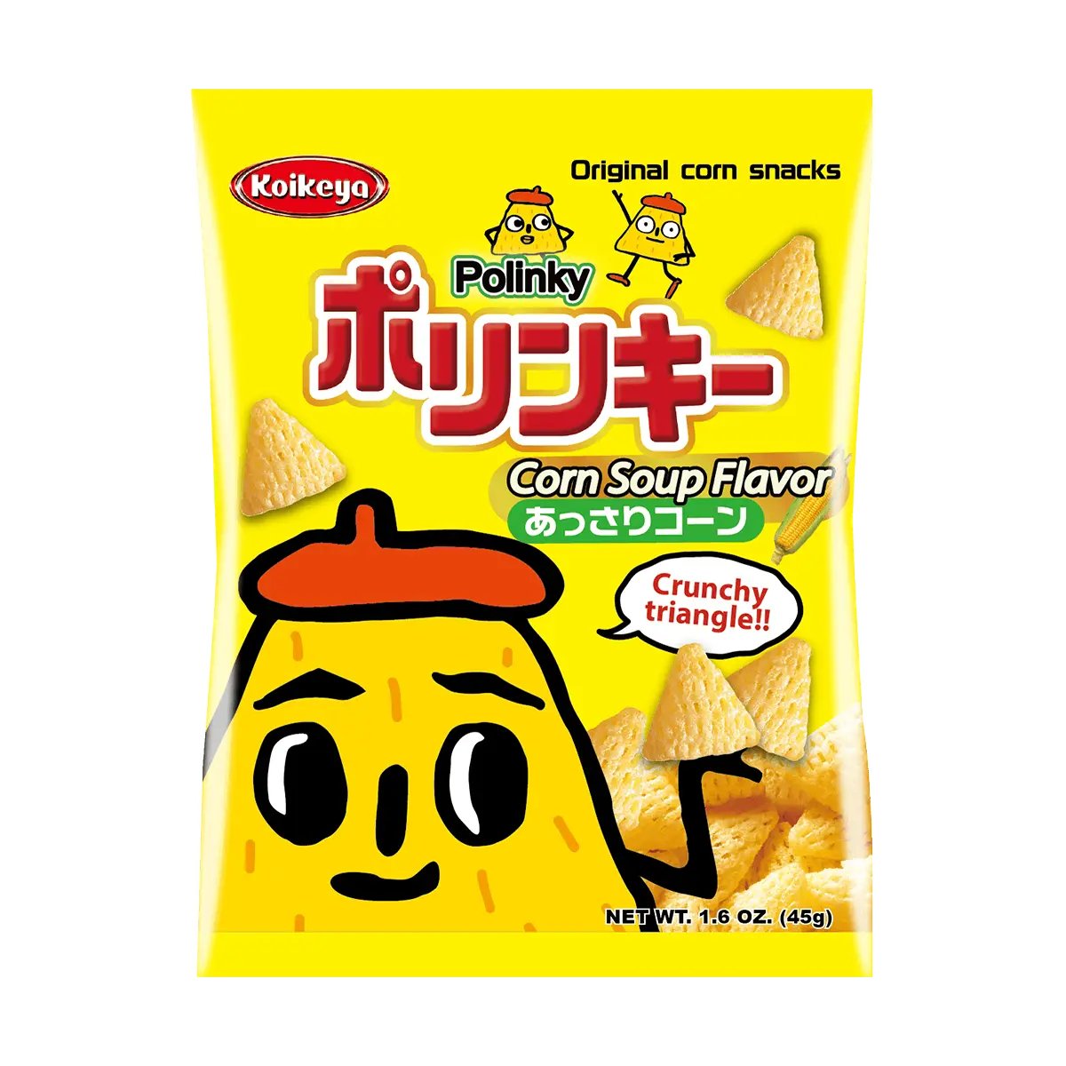 KOIKEYA Corn Potage Crispy Snack Sticks 45g - Japanese Savory Snack, Umami Flavor