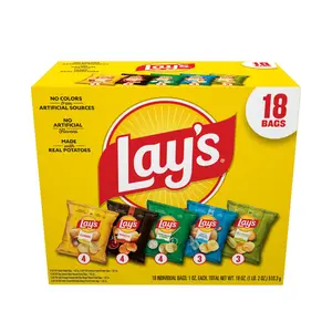 Frito Lay Snacks Mix Potato Chips Variety Pack, 1 oz, 18 Count