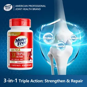 【Joint Health】Move Free Ultra Triple Action Joint Supplement 1 Pack of 75 Tablets Glucosamine Chondroitin Healthcare Fitness Vitamin Optimum Strengthen Repair