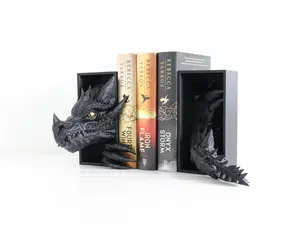 Dragon Book Nook Set - Shelf Decor for Home - Bookish