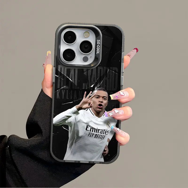 IPhone 17 Promax Mbappé Phone Case Anti Drop Protective Case Suitable For iphone 16 15 14 13 SAMSUNG S25 24 23 22 ULTRA Acrylic Football Phone Case