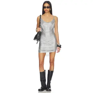 superdown Bronya Mini Dress in Gunmetal