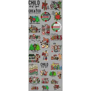 Small True Story Christmas DTF Transfers Gang Sheet 22” wide x 60” long DTF Gang Sheet Direct To Film