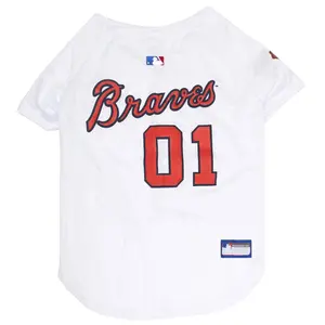 PETS FIRST MLB ATLANTA BRAVES JERSEY FOR DOGS
