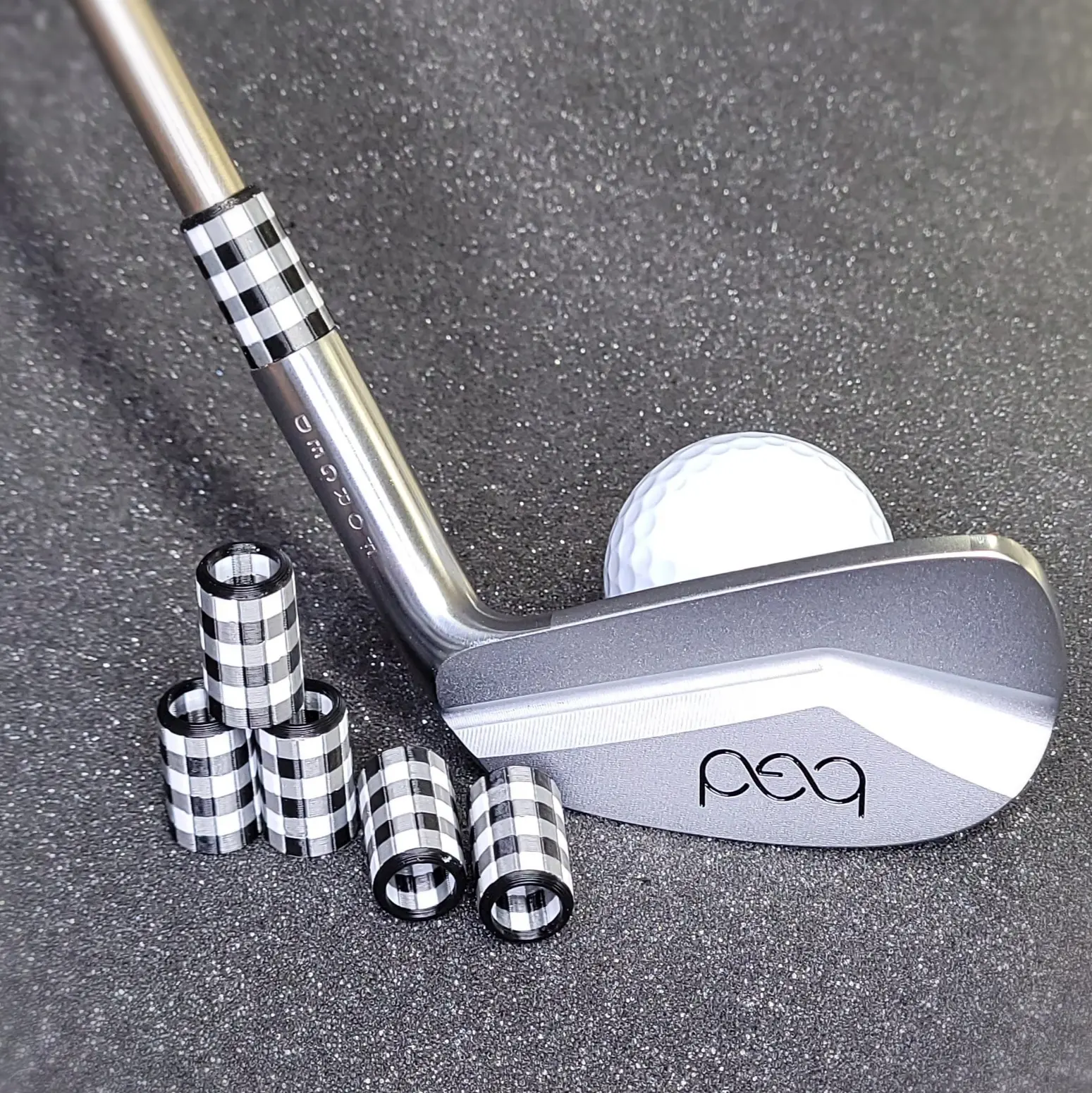 Plaid Pattern Golf Ferrules