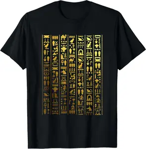 100%cotton Egyptian Hieroglyphics - Ancient Egypt T-Shirt