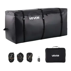 VEVOR Hitch Cargo Carrier Bag, Waterproof 840D PVC, 60.24 x 24.02 x 35.94 in (30 Cubic Feet), Heavy Duty Cargo Bag for Truck Bed Storage with Reinforced Straps, Suitable for Car SUV Vans Hitch Basket