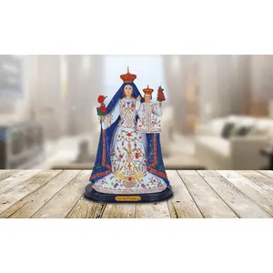 12"H Our Lady of Candle Statue Virgin of Candelaria Holy Figurine Religious Decoration
