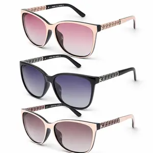 3PCS Polarized Women Fashion TR Memory Frame Polarizing Sunglasses For Women 3PCS Are Uniquely Designed To Protect Against UV 400 Rays Rectangular Shades