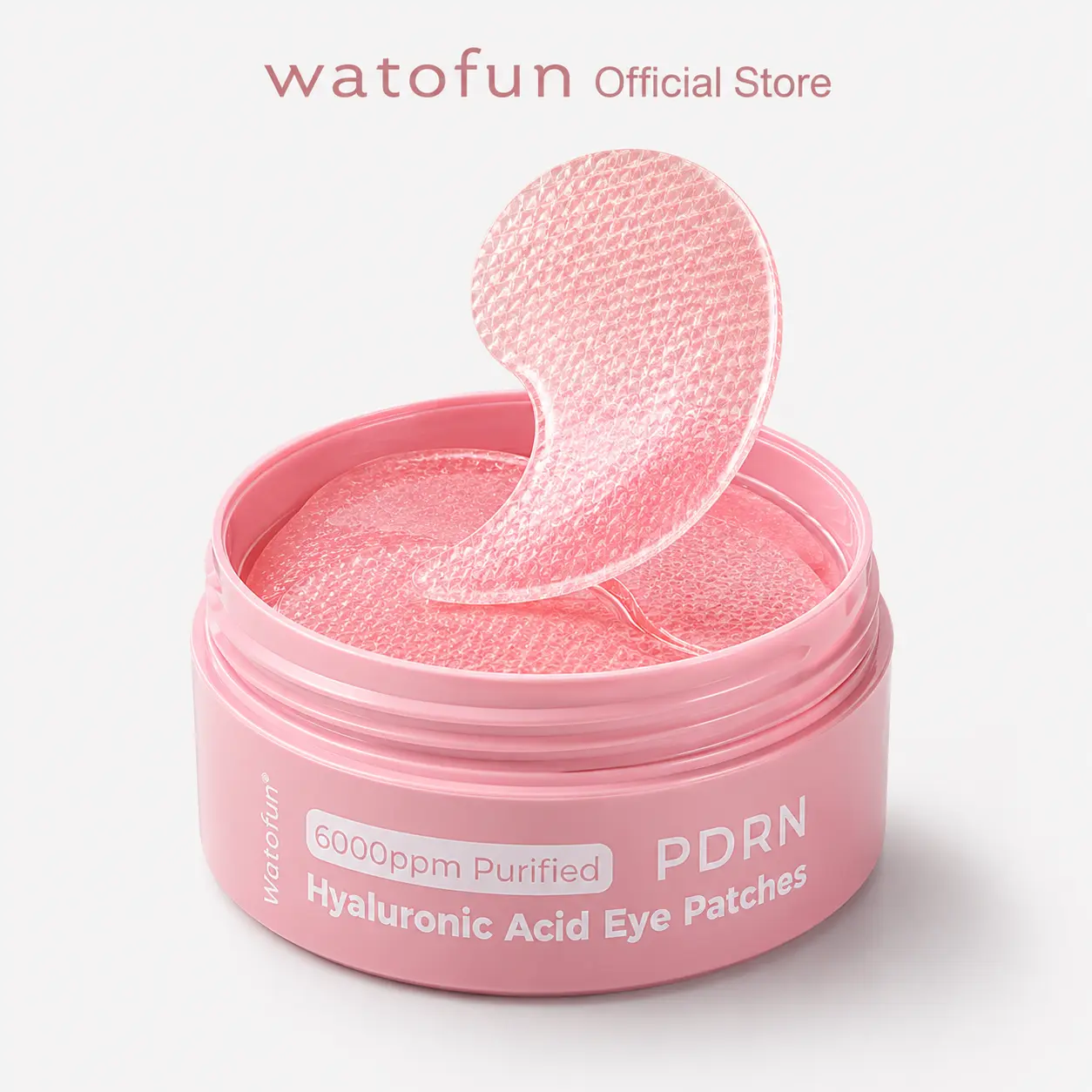 [NEW] Watopfun PDRN Hyaluronic Acid Eye Patches | 6000ppm Purified PDRN, Salmon Egg Extract, Under-Eye Puffiness & Dark Circle Care, Hydrating Hydrogel Eye Mask for Tired-Looking Eyes, Smooth & Brighter-Looking Eye Area, All Skin Types