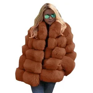 Faux Fur Autumn Winter New Fur Coat for Women Imitation Fox Fur Sexy Hot Girl