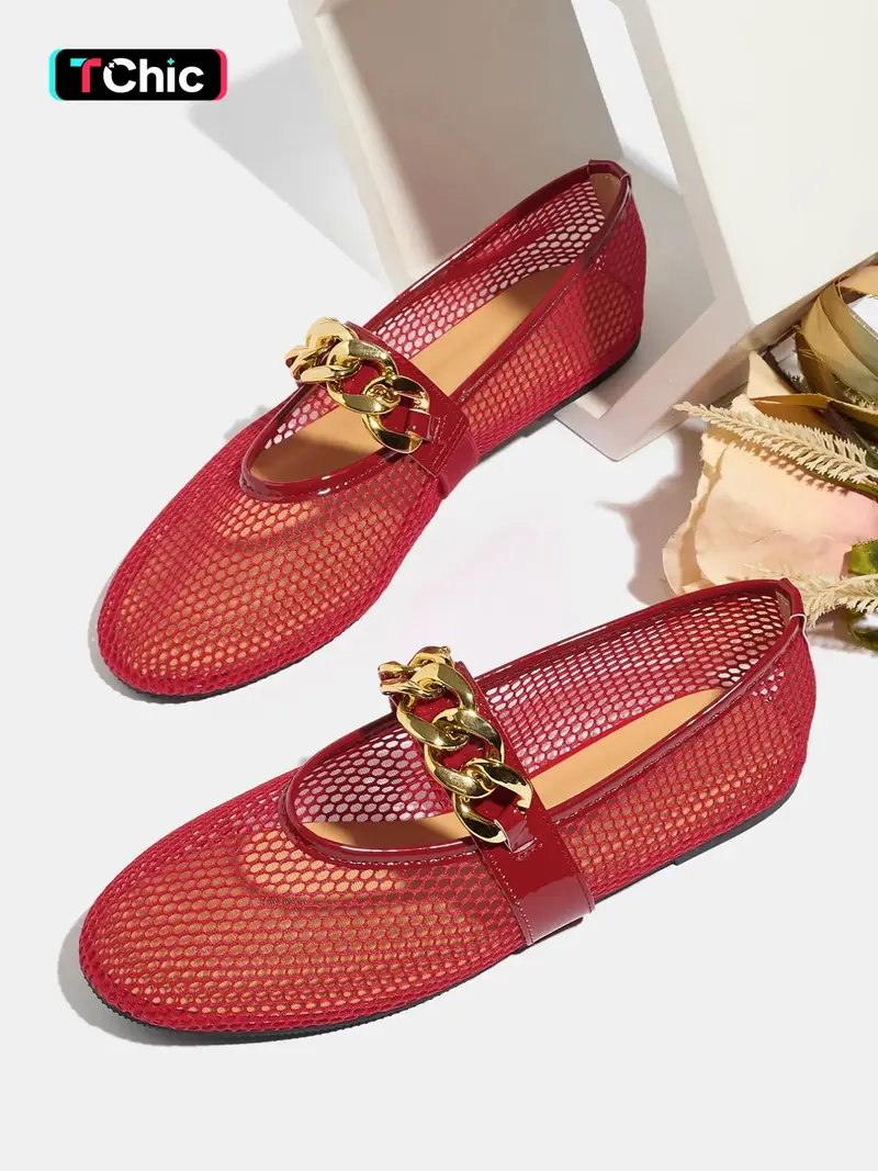 slim fit dress slacks Thea Glitter 2.0 Gold Flats main image 0