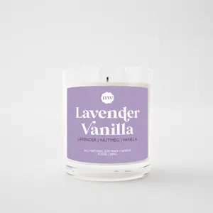 Single Wick Candle | Lavender Vanilla