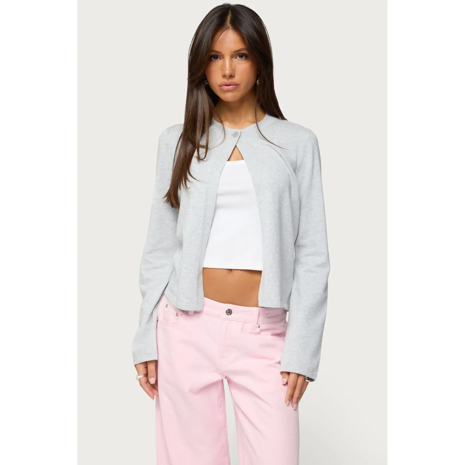 Jenie Split Front Knit Cardigan Jenie Split Front Knit Cardigan