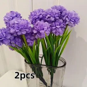 2pcs artificial hydrangea flowers with 7 heads, silk flowers, decorative fake flowers, hydrangea flowers, floor decoration for photo studios