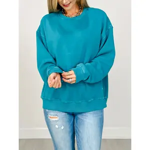 The Eleanor Mineral Wash Fleece Sweatshirt - Jewel Tones