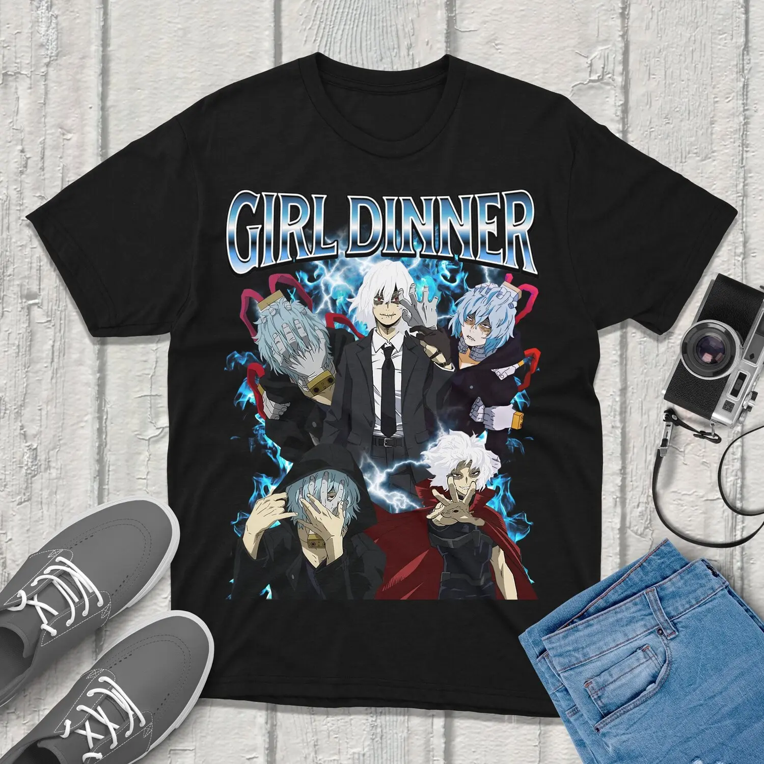 Shigaraki My Hero Academia T-Shirt Unisex Vintage T Shirt, Fashion Cotton, Full Colors, Full Sizes, For Men, For Women