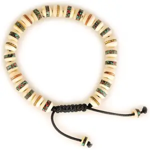 an  Wrist Mala Bracelet - Buddhist Meditation Prayer Beads  Mala