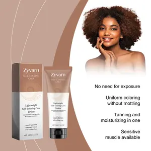 Lightweight Self-Tanning Care Lotion 100g - Smooth Application for Even,Natural Glow - Controlled Tanning for Face & Body- Best Gradual Natural Bronzed Sunless, Lightweight soft face