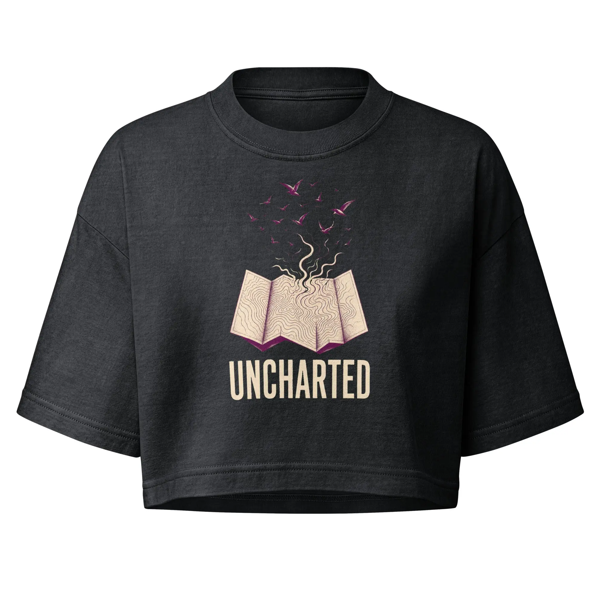 Uncharted Garment Dye Cropped Tee