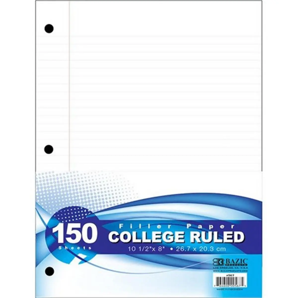 Bazic Scrapbooking Craft Kit, College Ruled Standard Size Cardstock Paper Set with 150 Blank Sheets for DIY Projects