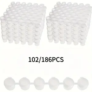 102/186 Empty Paint Cans And Acrylic Mini Paint Containers with Lids, 2Ml/0.07Oz Empty Cans, Fine Paint Empty Paint Boxes