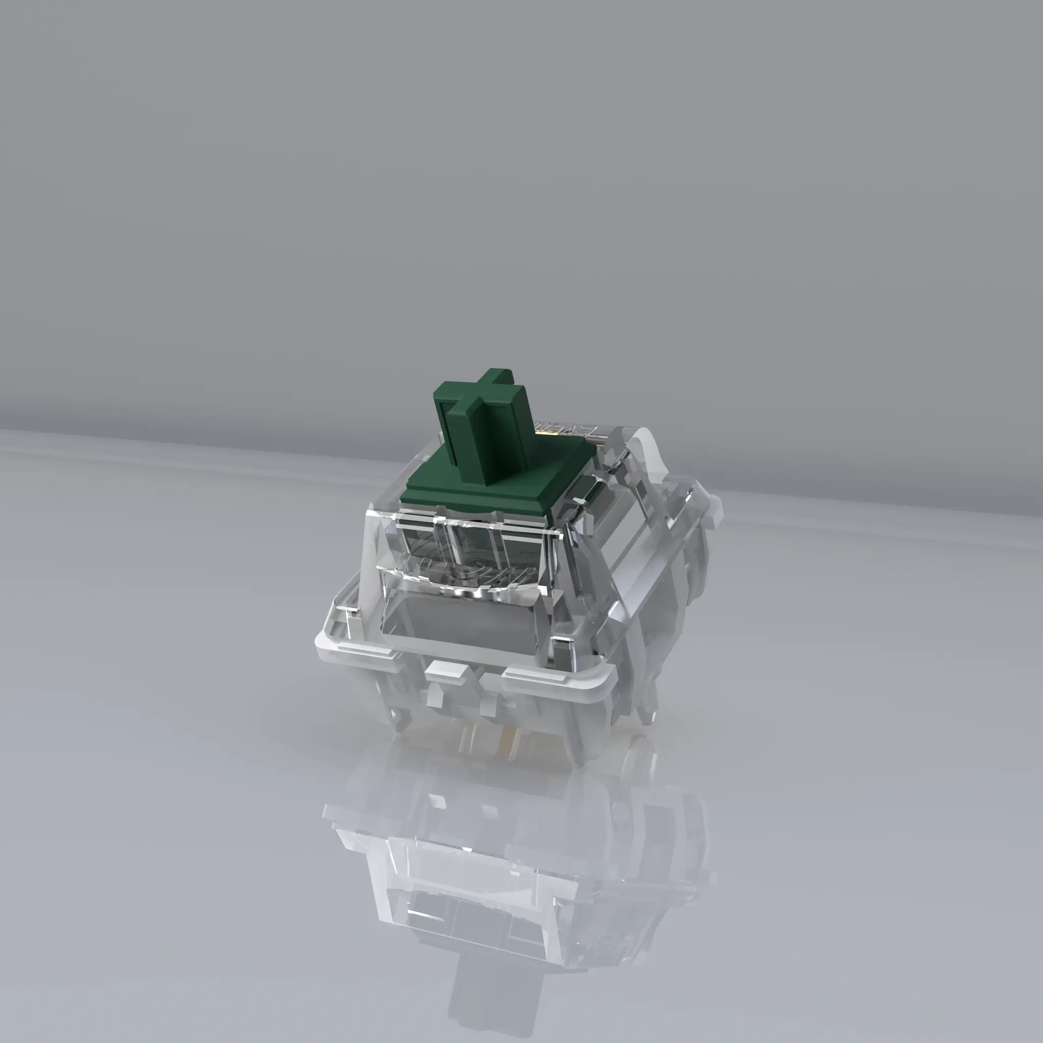 KAVLORN Pre-Lubed Pinecrystal Linear Keyboard Switch, 5Pin Hot Swap RGB Transparent Switch for Custom Mechanical Keyboard Modding