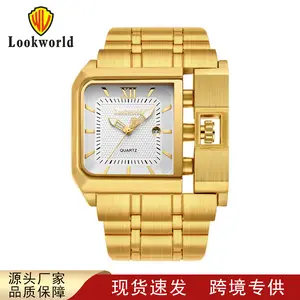 LOOKWORLD factory direct sales classic fashion with calendar luminous watch simple men's luminous watch large dial