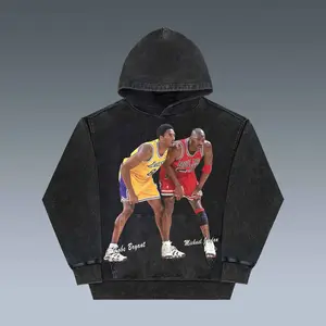 VINTAGE HOODIES | KOBE VS MICHAEL JORDAN - Vintage Hoodie,Sweatshirt