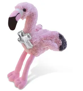 PLUSH CROSS - SUPER-SOFT PLUSH - PINK FLAMINGO