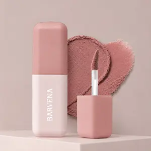 Barvena Lip & Cheek Duo Cosmetic | Nude Blur Tint with Soft Velvet Matte Finish | Vegan Cruelty-Free Lip Care for Everyday Flawless Natural Look
