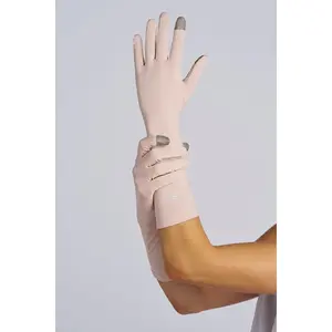Bona Mid-Length Gloves with Touchscreen Tips | Beige