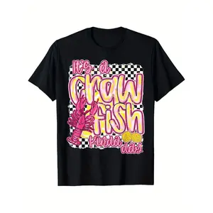 Humorous Crawfish TShirt Made of Super Soft 100 Cotton Featuring Vibrant Louisiana Seafood Design Ideal Gift for Men Women Couples and Celebrations