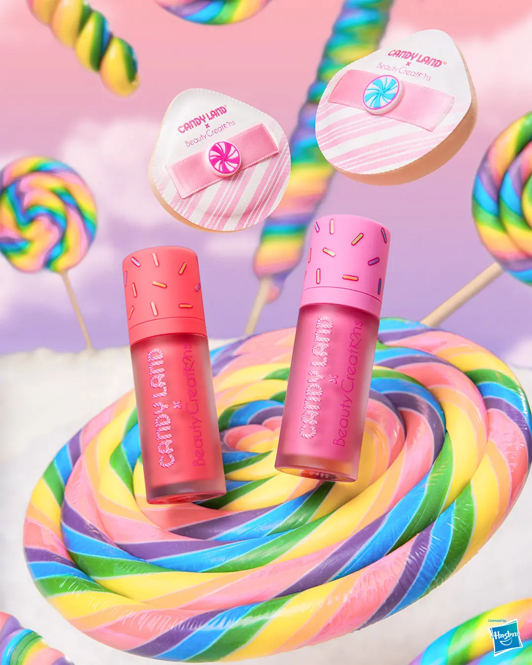 Candy Land x Beauty Creations Lollipoppin' Liquid Blush & Mini Sponge Set