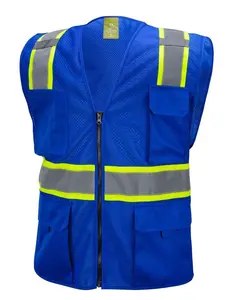 Blue Two Tones Safety Vest ,With Multi-Pocket Tool 803