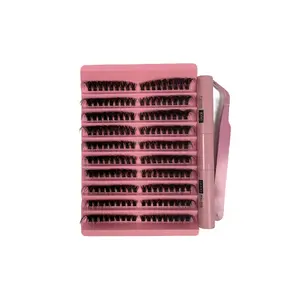 DIY Segmented 10 Rows Lashes Fluffy Natural Dense 30-100Pcs Series 3D Lash Extensions