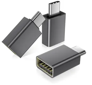 Basesailor USB C to USB Adapter 3Pack,USBC Male to A Female 3.0 OTG MacBook Pro/Air Adapter,Type C Thunderbolt 4 3 Converter for Apple iPhone 17 17e 16,Mac,iPad,Microsoft Surface,Samsung Galaxy S26