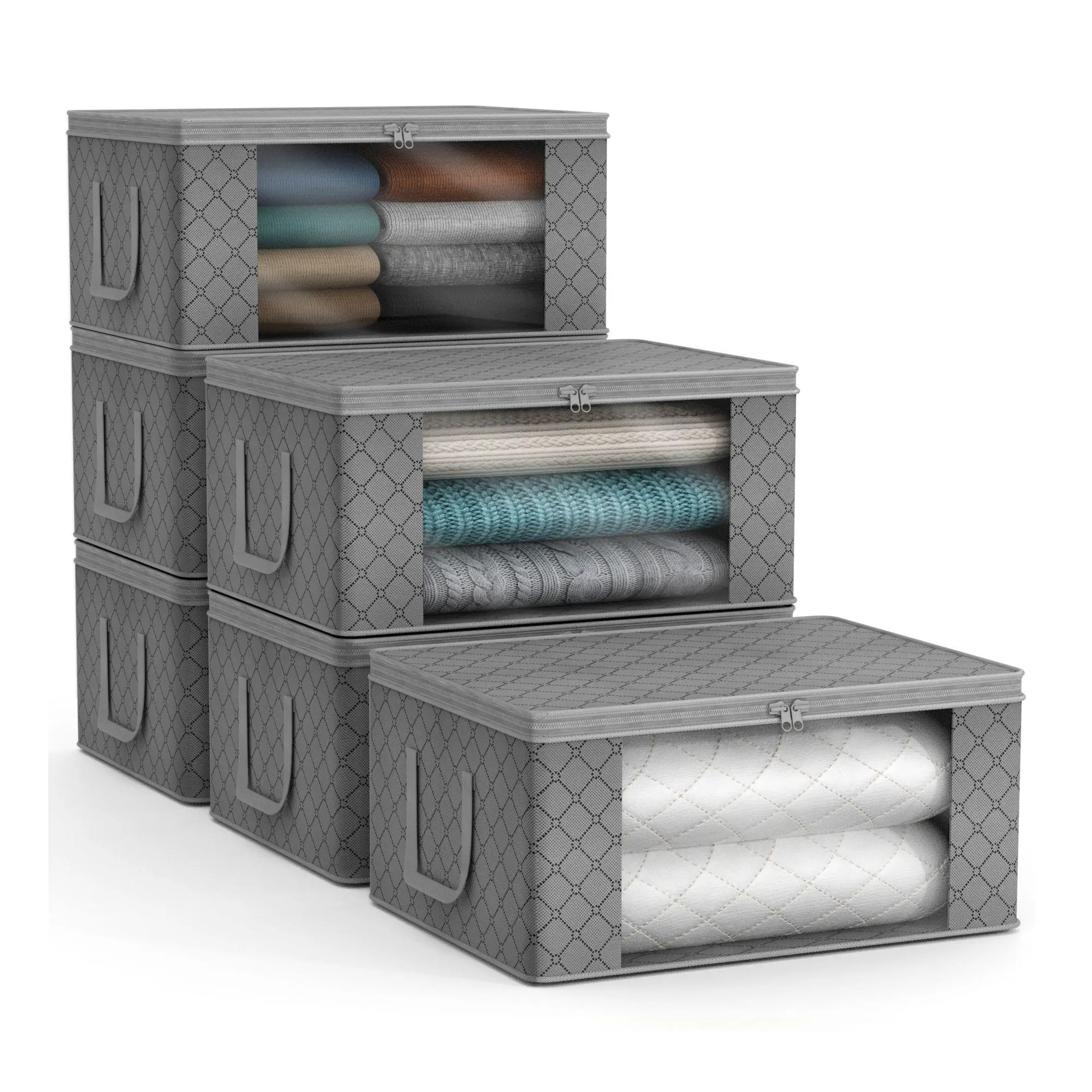 Sorbus Set of 6 Medium Clothes Storage Bags Sorbus Set of 6 Medium Clothes Storage Bags