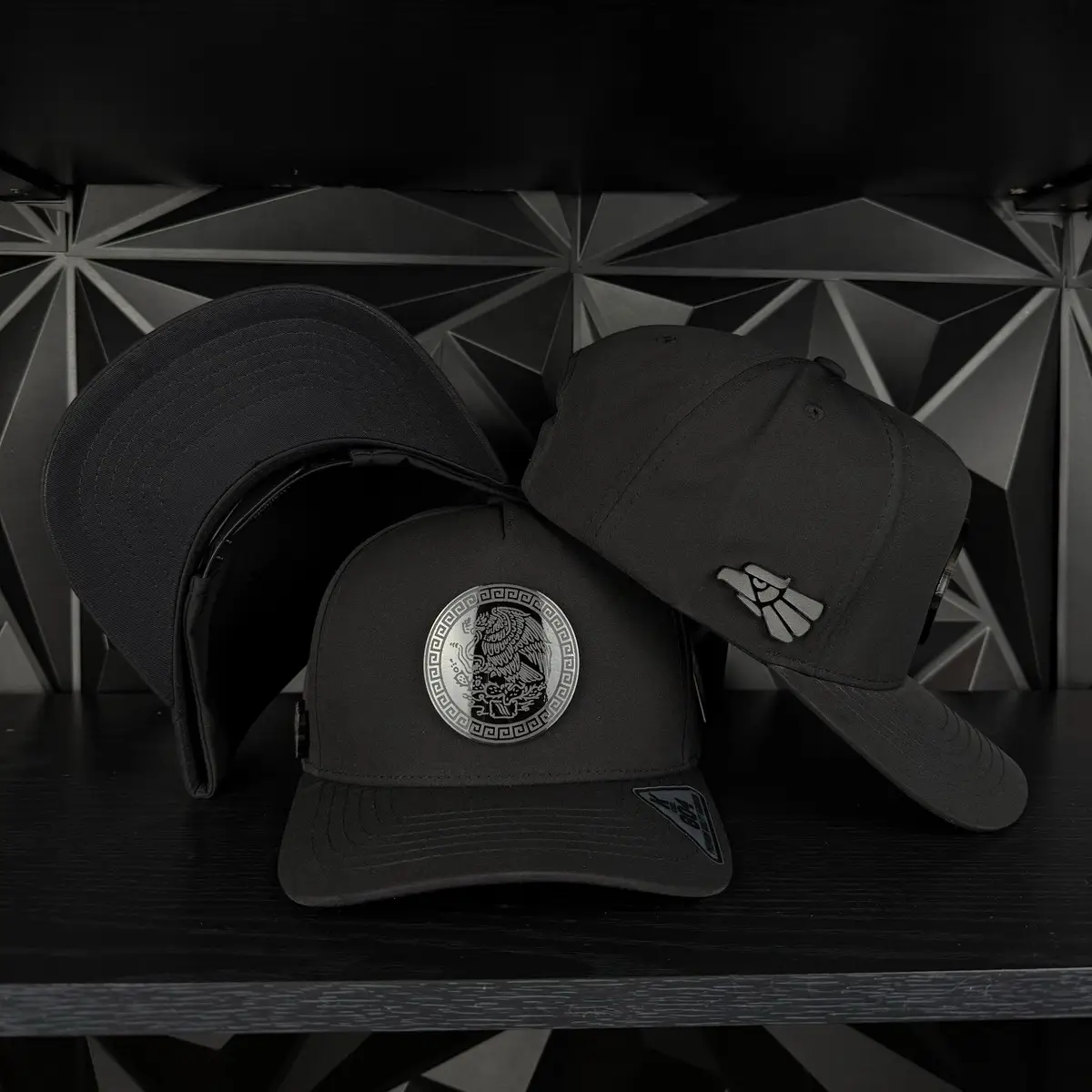 México plate SnapBack hat-black