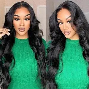 [LIVE Only]Asteria Hair Ready To Go Glueless Wig 32 Inch Pre Cut Lace Pre Bleached Body Wave 7x4 Lace Closure Wig Human Hair Wig