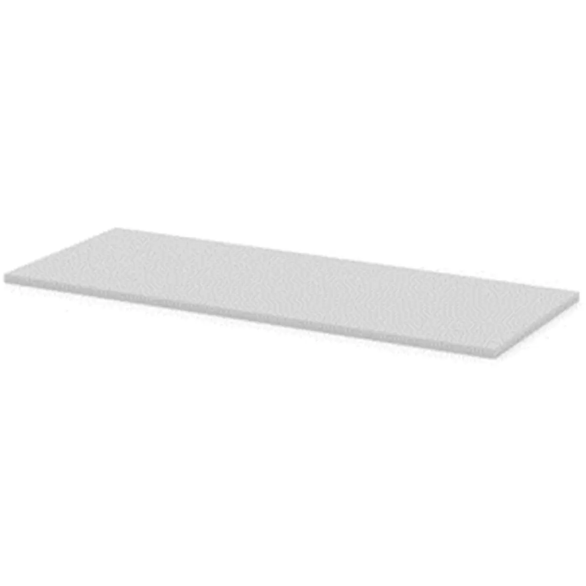 212 MAIN Width-Adjustable Rectangle Straight Edge 60x24 in Commercial Office Training Table Top - Gray, Easy Setup