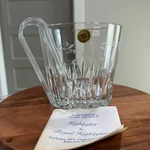 Hielera de cristal princess house.