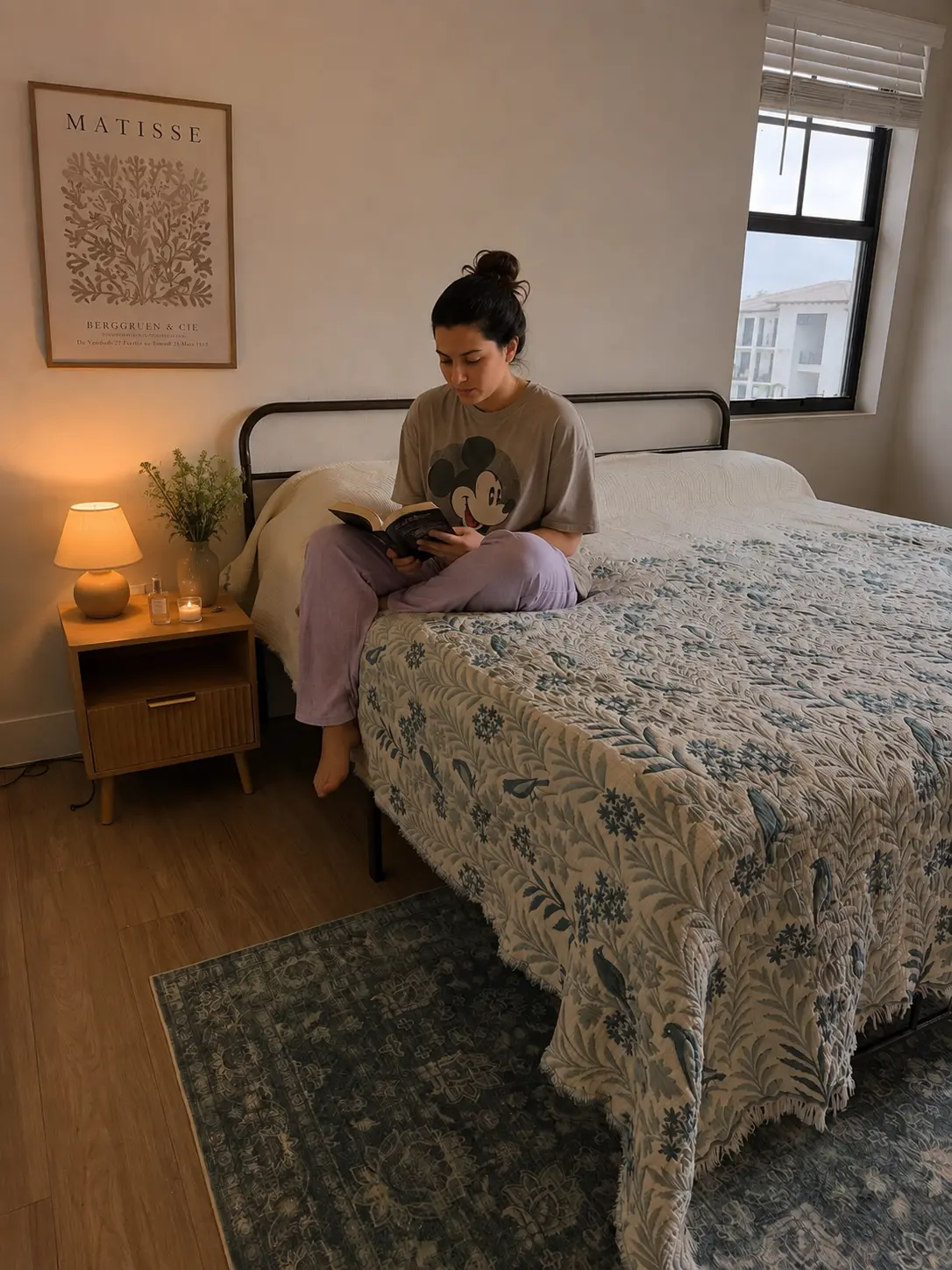 Luxury 7-Layer Cotton Muslin Quilted Blanket - Mint Bird