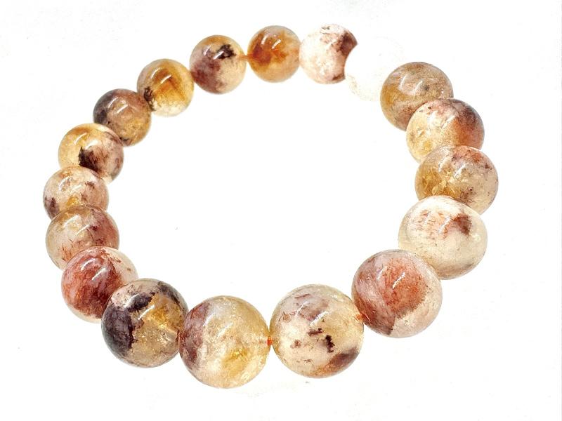 Urban Rutile’s Citrine and Fire Quartz beaded bracelet