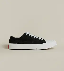 ARTICLE NO. O.G. CLASSIC LOW-TOP CANVAS BLACK SNEAKERS